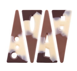 Decoratiuni din ciocolata Alps Triangles 132 buc 0.54kg 33978 BARB