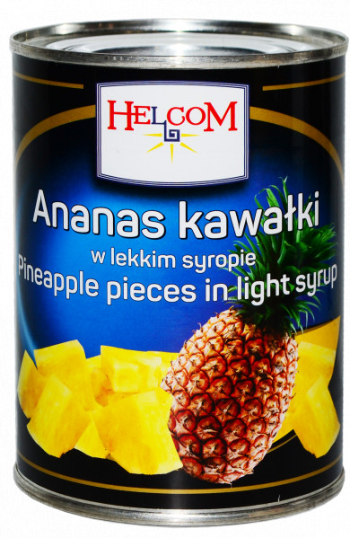 Helcom- Ananas bucati in sirop 3,1 kg GT