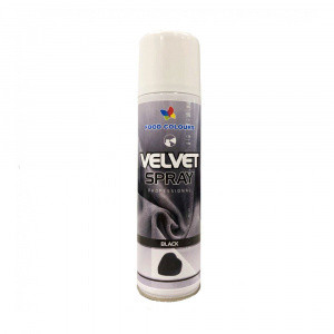 Colorant spray alimentar 250ml VELVET Negru V50 FC