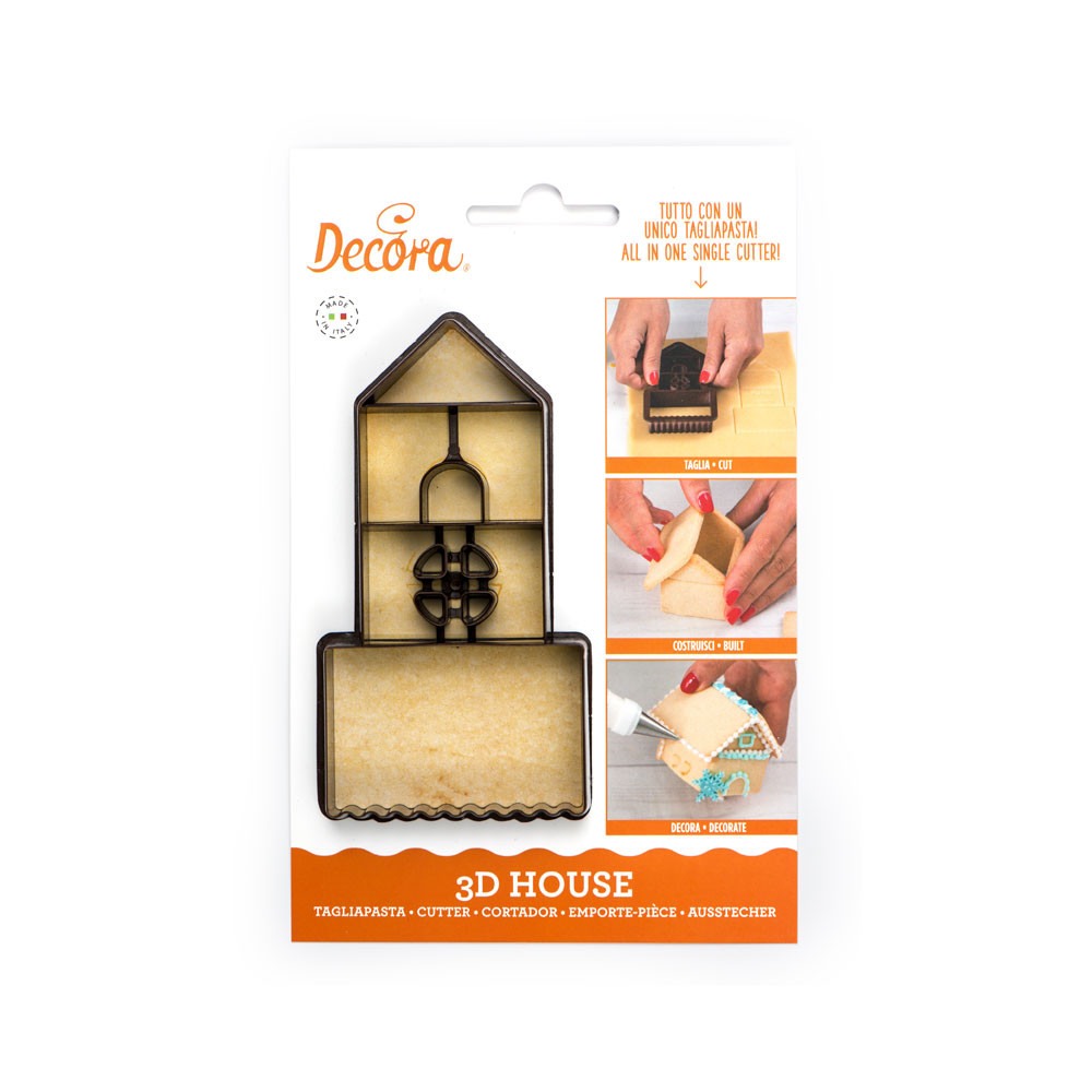 Decupator plastic biscuiti 3D House 255050 DER