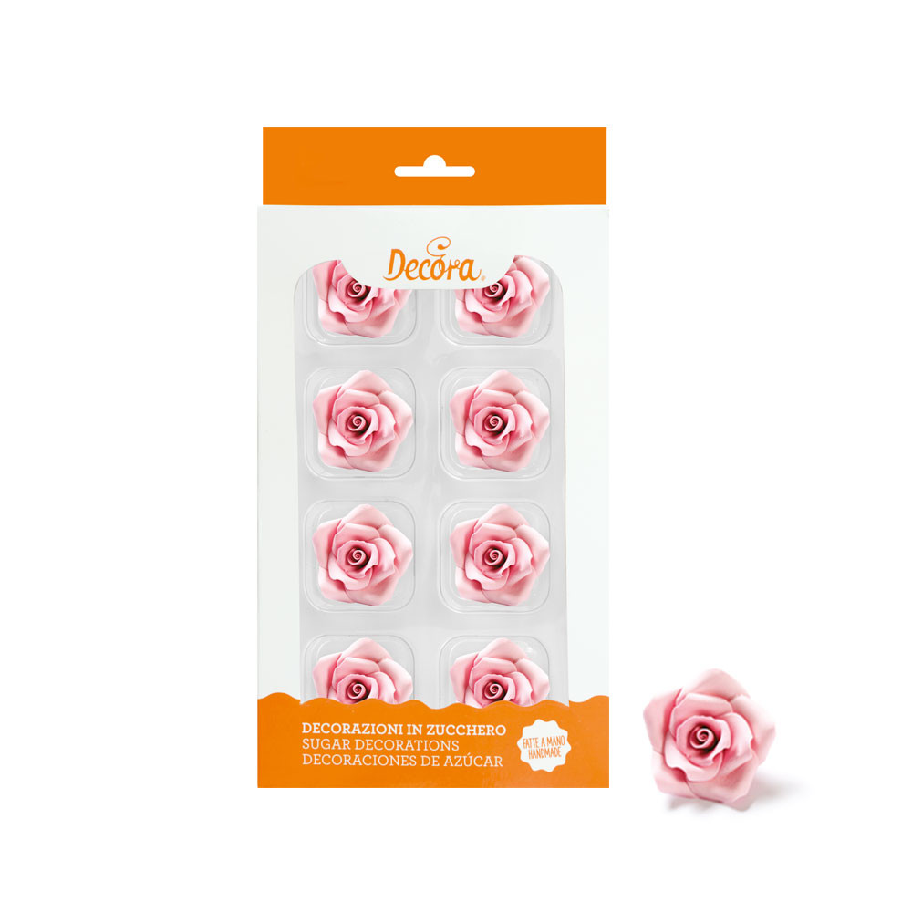 Trandafir zahar mediu roz 8 buc 500372 DER