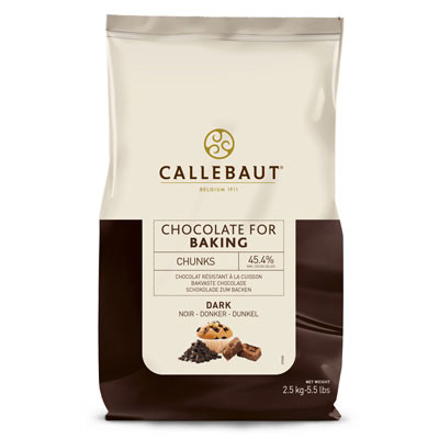 Bucati din ciocolata termostabila neagra 46,9% cacao 2,5 kg CHD-CU-20V115N-552 Callebaut