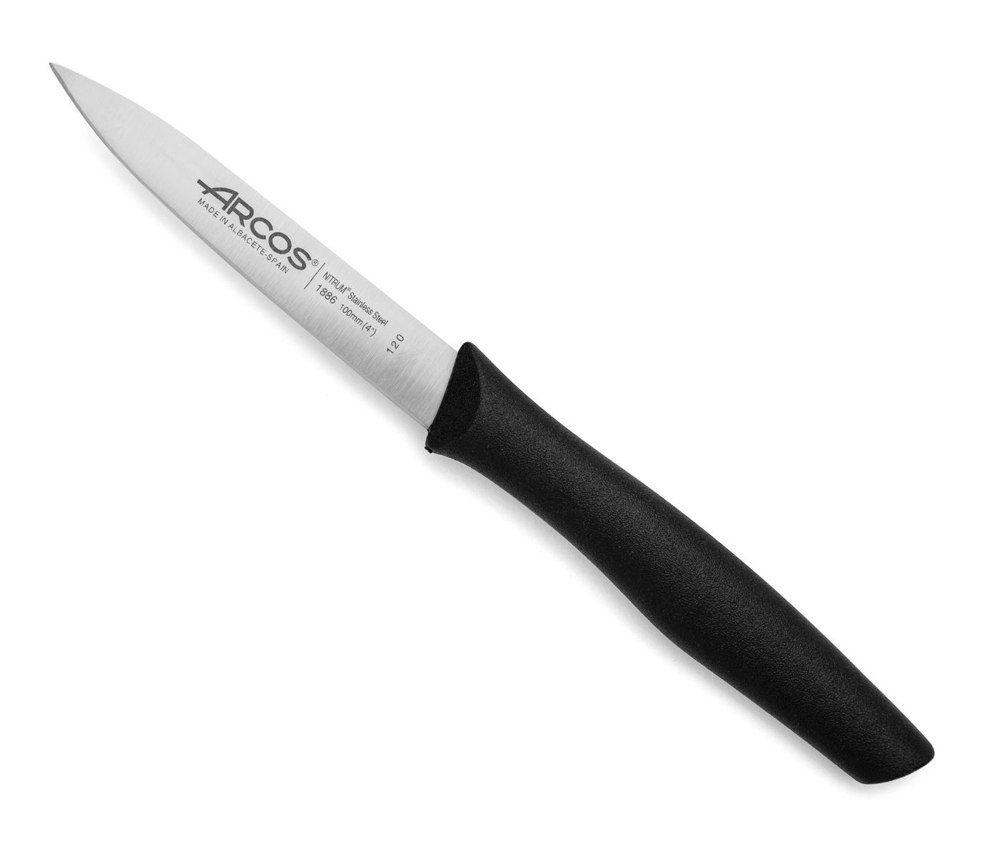 Cutit profesional negru, Paring Knife, lungime 10cm, Arcos