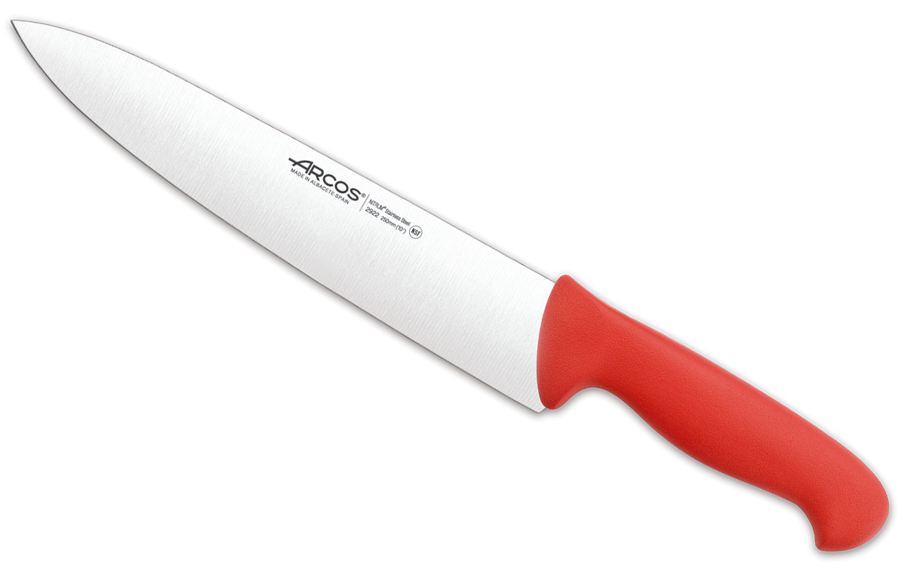 Cutit profesional rosu, Chef´s Knife, lungime 25cm, Arcos