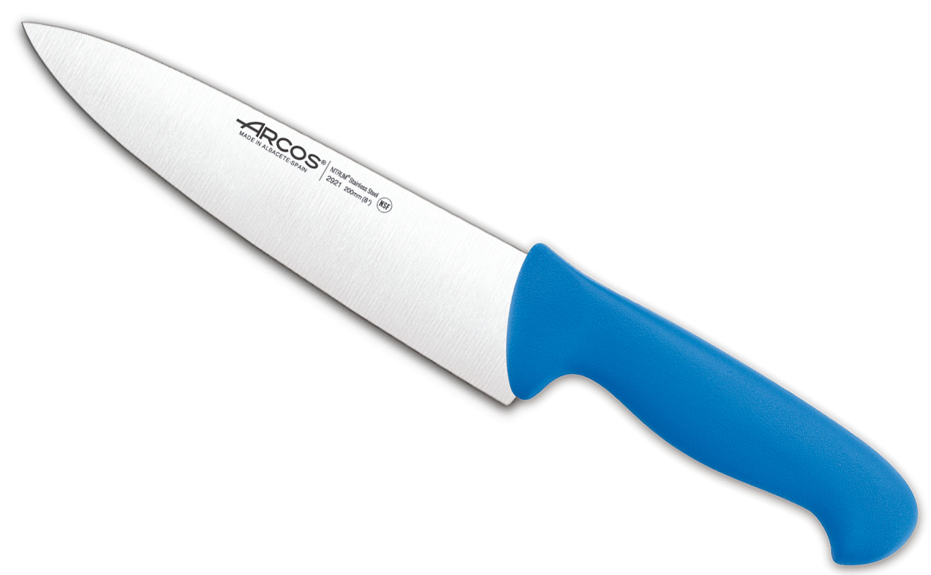 Cutit profesional albastru, Chef´s Knife, lungime 20cm, Arcos