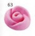 Decoratiuni din zahar trandafir roz, 3cm, 25buc, Sugart