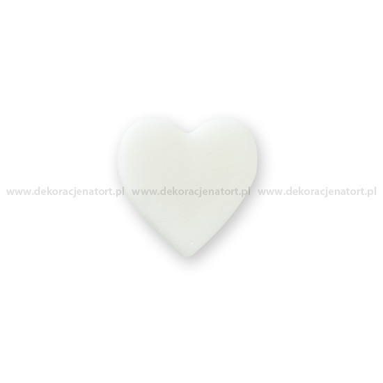 Decoratiuni din zahar - Inimioare plate, albe, 2 cm 0903000 PJT set 300 buc