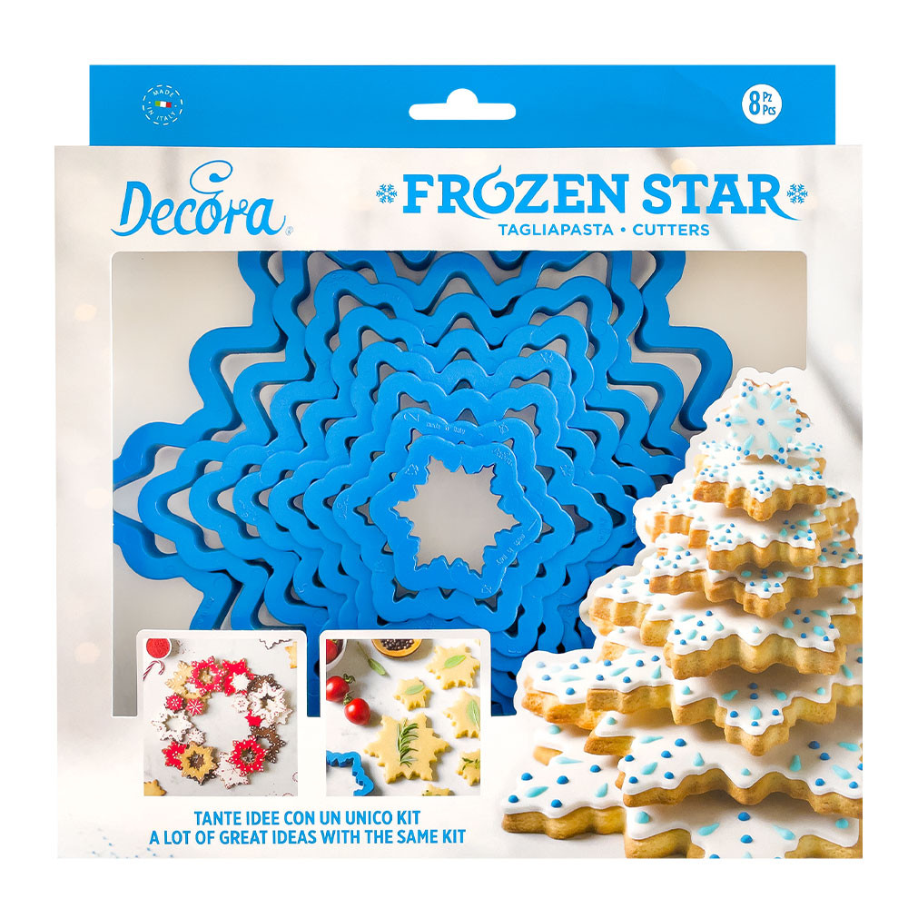 Decupator pentru biscuiți Frozen Star Tree (set 8 buc) 0255250 DER