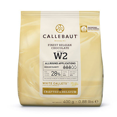 Ciocolata alba 28% unt de cacao W2 0.4kg Callebaut