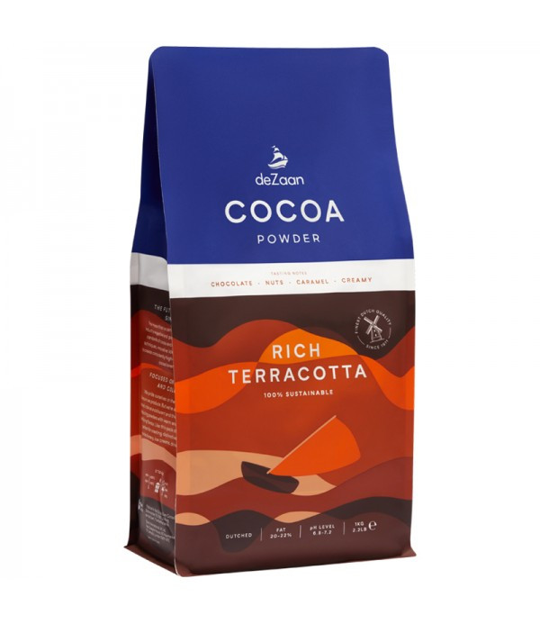 Cacao Pudra Rich Terracotta 20 - 22%, 1Kg - deZaan