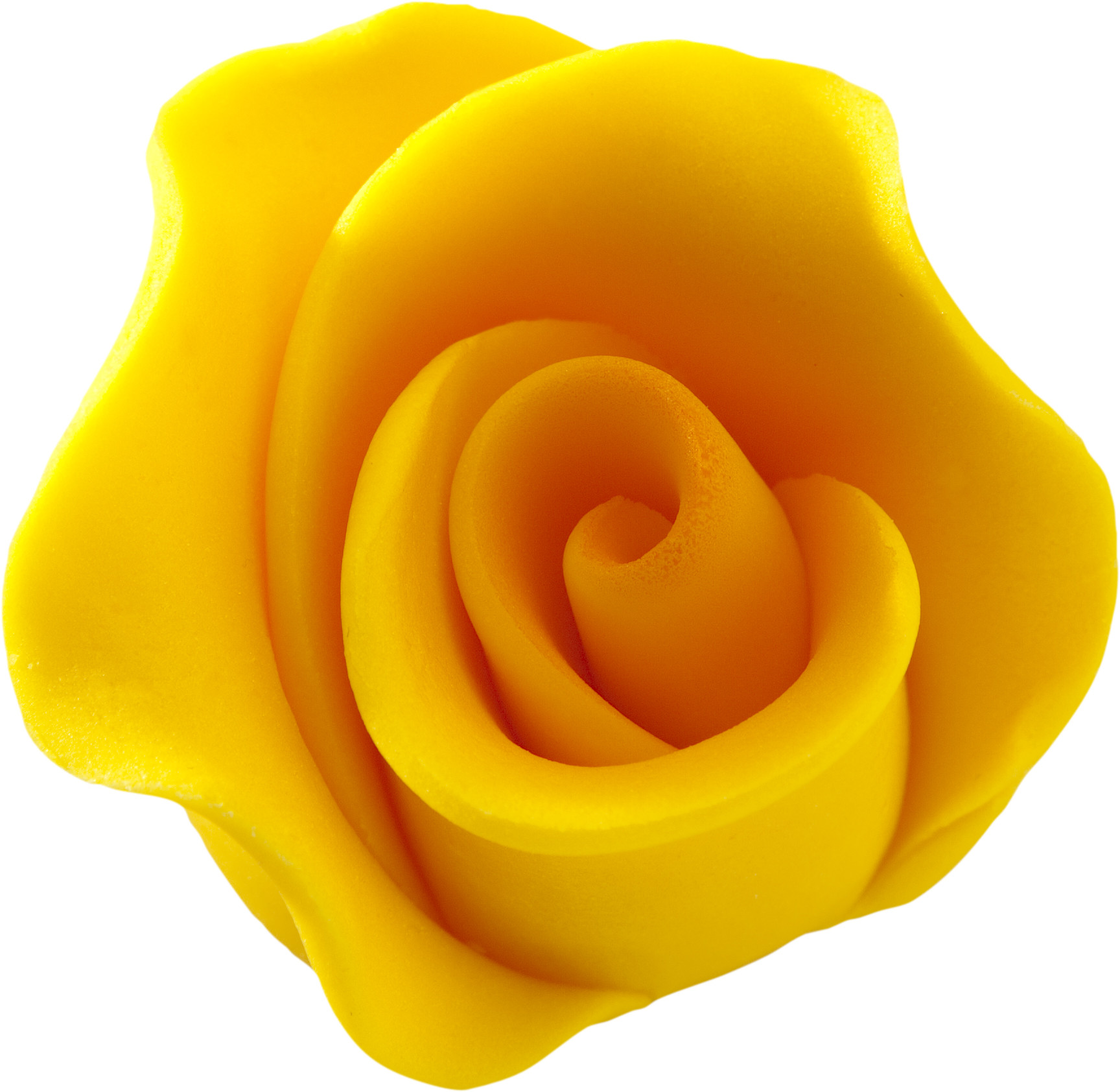Trandafir din zahar mediu galben 051301 PJT, set 20 buc