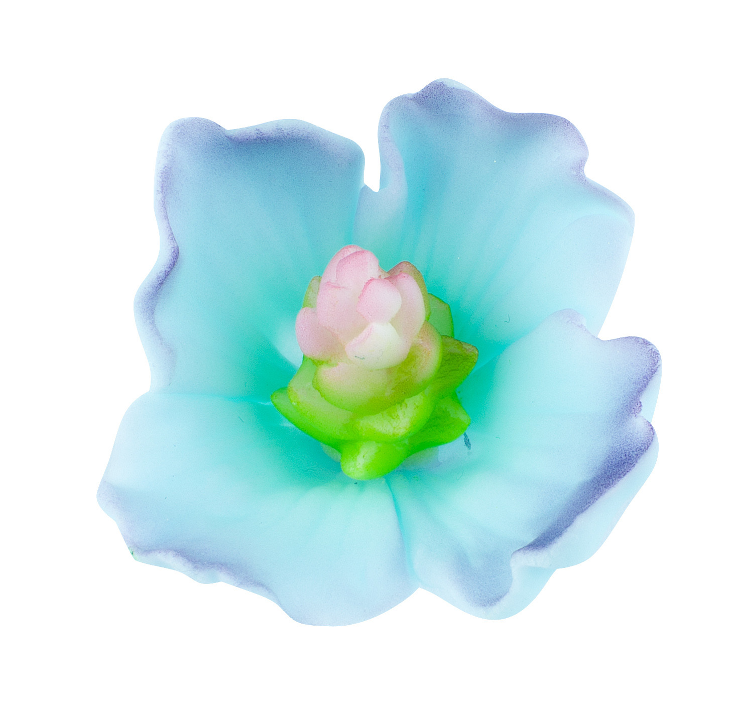 Decoratiuni din zahar flori - Nalbă albastră 053104 PJT set 26 buc