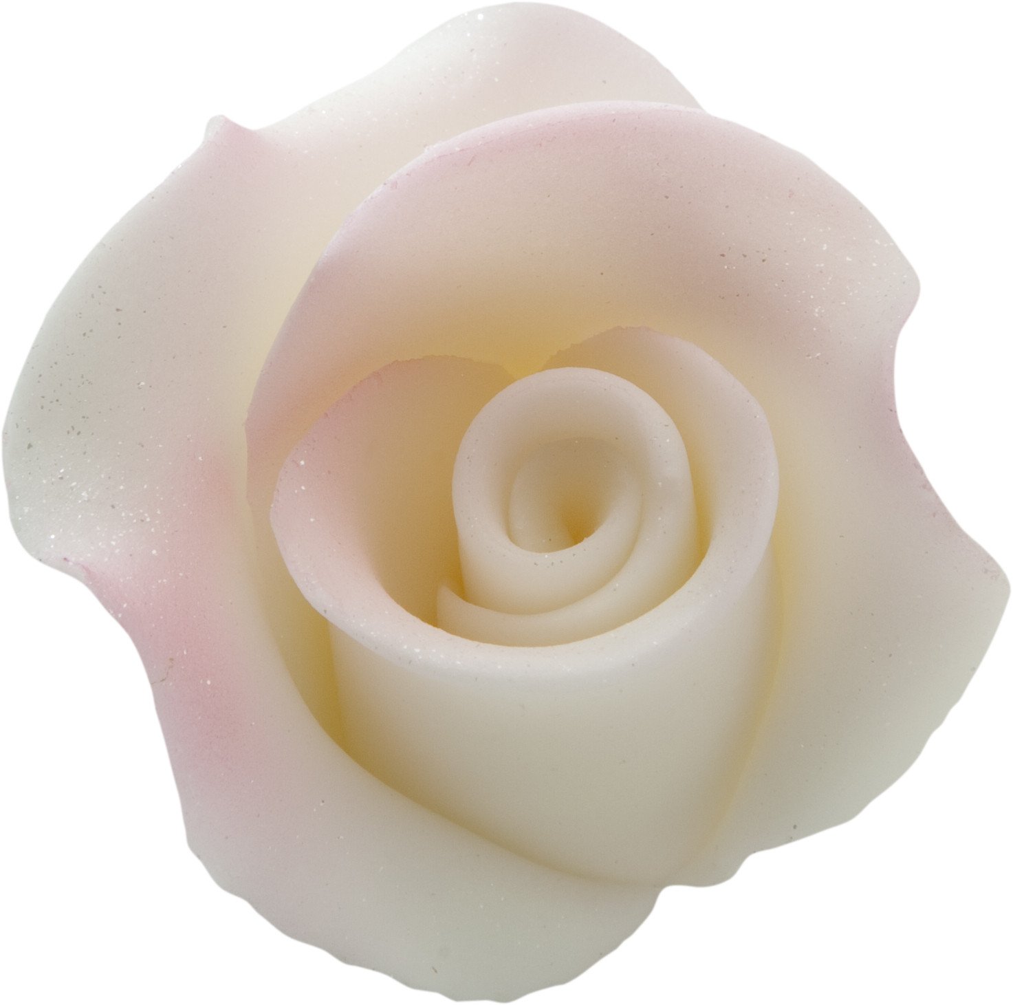 Trandafir din zahar mediu alb roz umbrit 051300/c03 PJT, set 20 buc