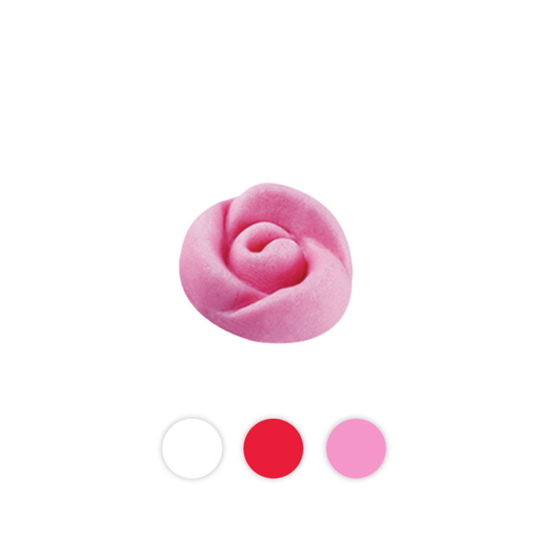 Decoratiuni din zahar trandafir rosu, 2cm, 70buc, Sugart