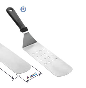 Spatula din inox perforata  7x21,5cm 60421 LAC