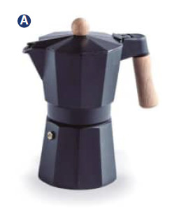 Aparat pentru cafea express negru TRENTO 9 cesti 62048 LAC