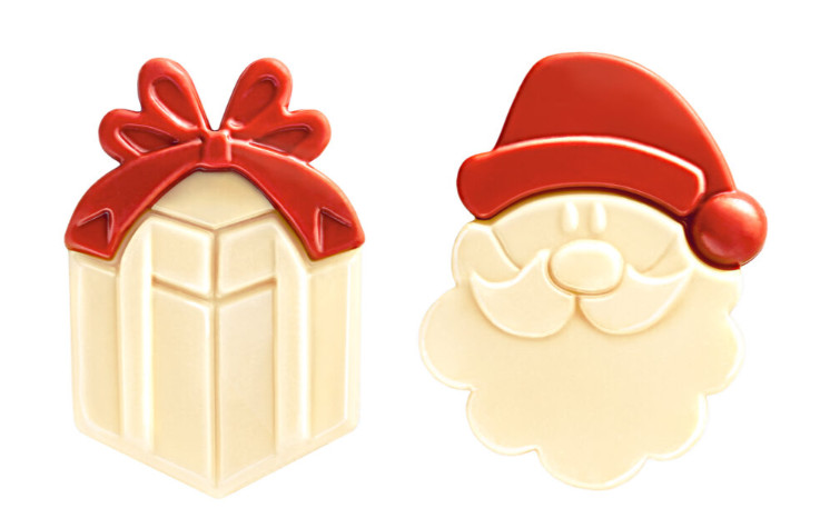 Decoratiuni din ciocolata Santa & Gifts 126buc/cut 0.255 kg 33742 BARB