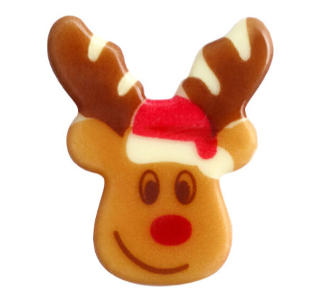 Decoratiuni de ciocolata Rudolph Reindeer 135buc/cut 0.264kg 33744 Barbara