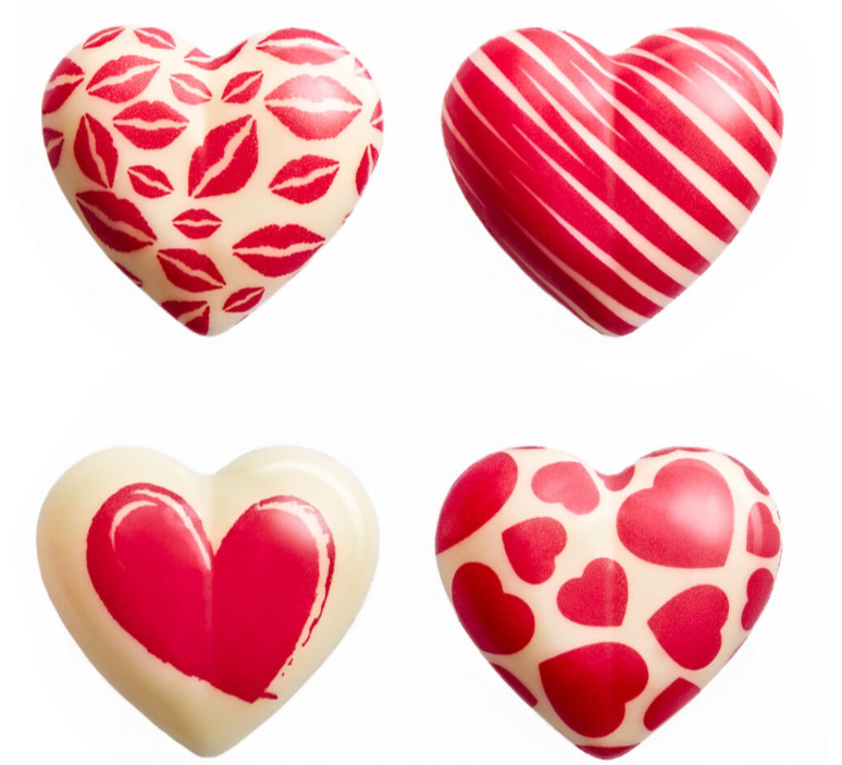 Decoratiuni din ciocolata LOVISSIMO HEARTS 0,642 kg 33998 BARB