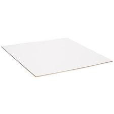 Platou pentru tort patrat alb 25x25cm H0,6 cm GustaPro