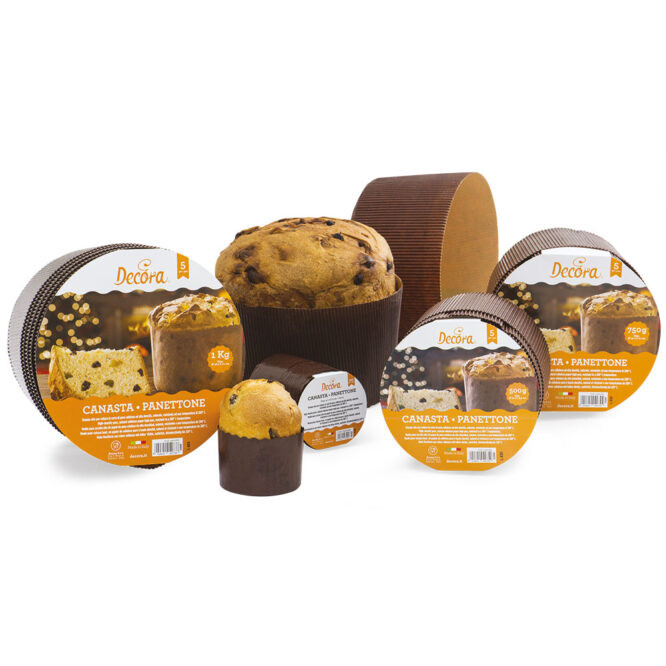 Tava rotunda din hartie p-u panettone 5 buc - 500g 0320162 DER