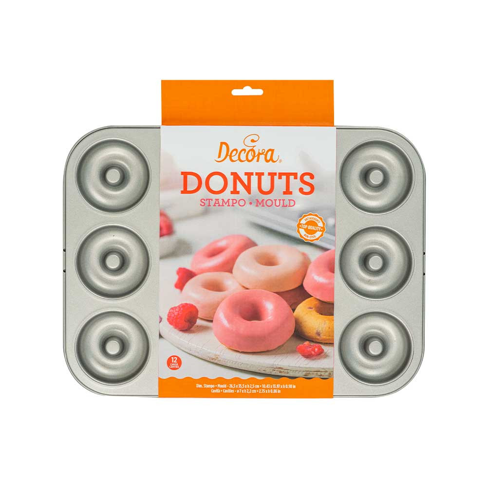 Forma pentru Donuts 12 cavitati 35,5x26,5h2,5cm 0070041 DER