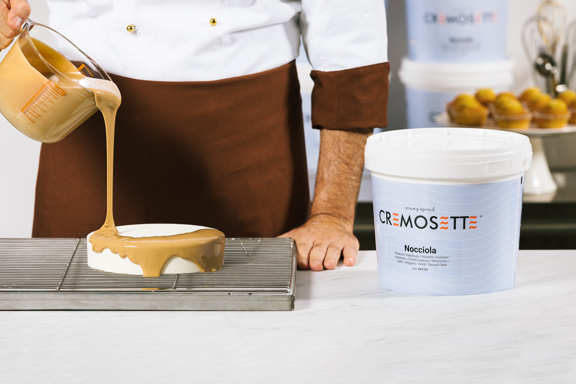 Cremosette hazelnut - crema pentru ganache,umpluturi si glazurare cu alune de padure 5.5kg 241101LGL