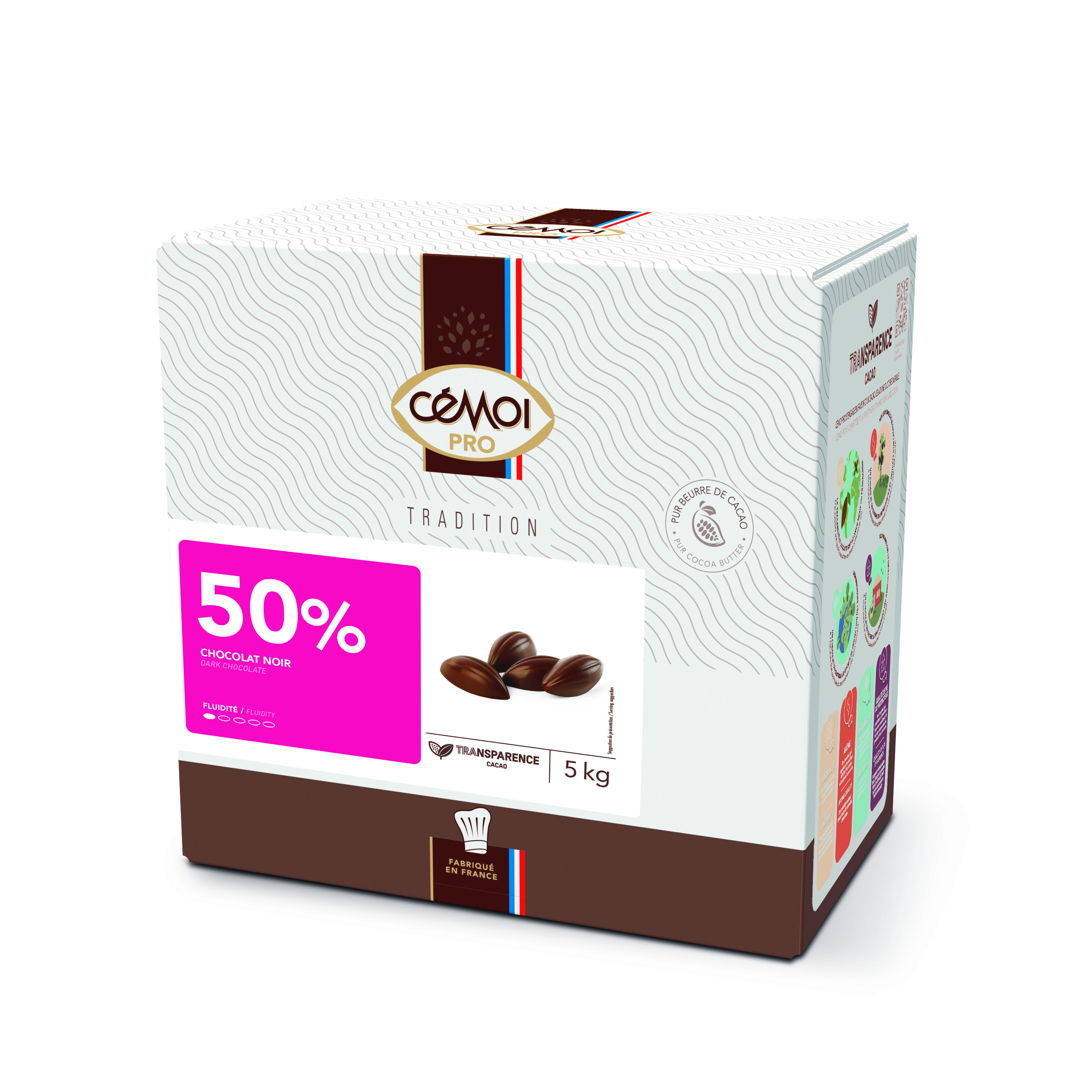 Ciocolata neagra 50% TRADITION 5kg 18335 CEMOI