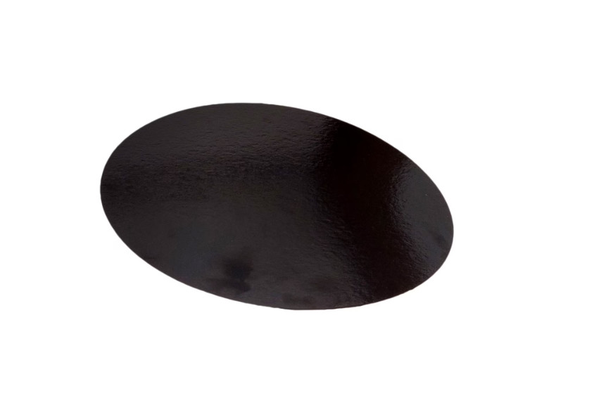 Platforma tort rotunda neagra Ø35,50xH 0,6 cm GustaPro