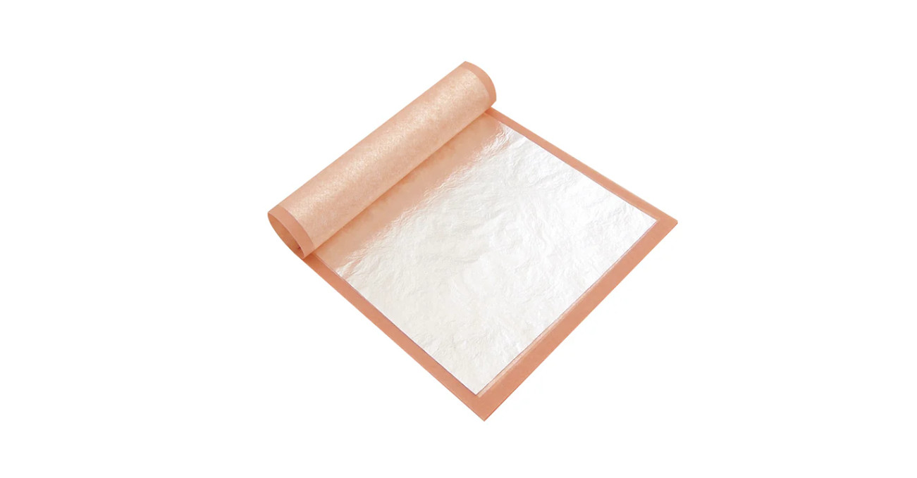 Argint alimentar Foite 95 x 95 mm, 25 buc ARGENTO Pavoni