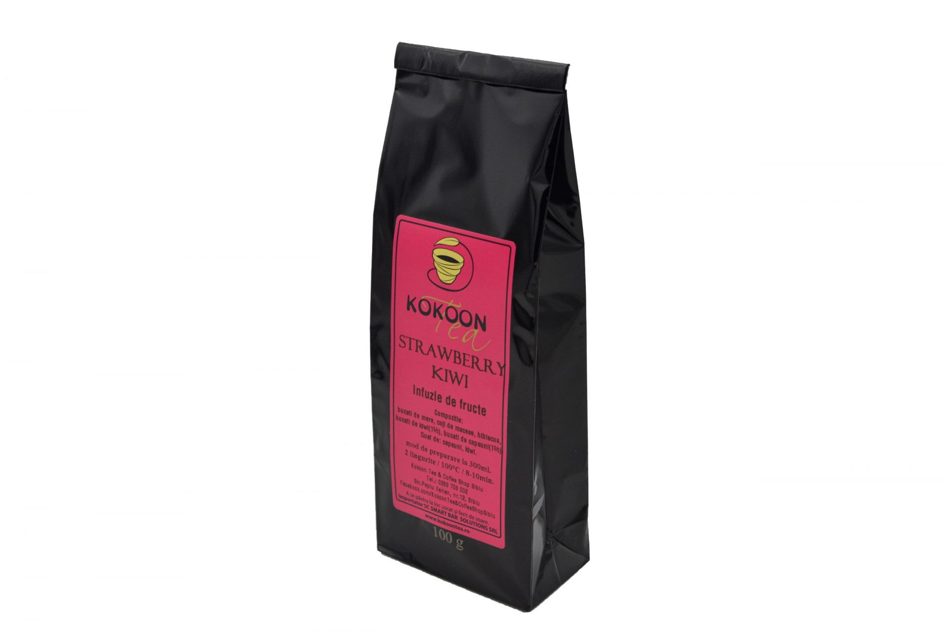 Infuzie fructe kokoon tea strawberry kiwi, 100g