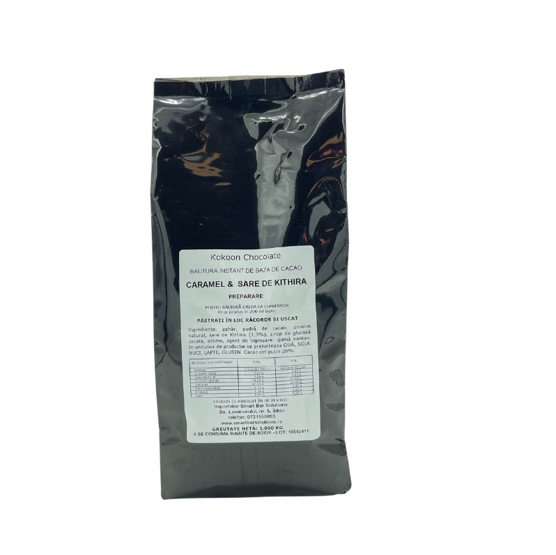 Kokoon chocolate ciocoalta calda caramel si sare din kithira - punga 1kg