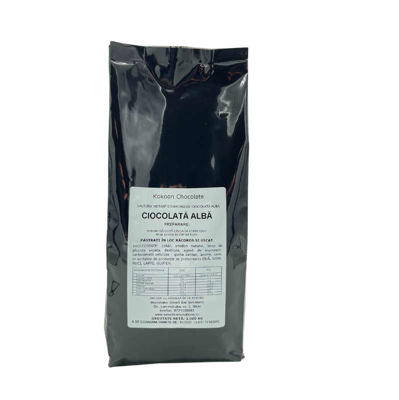Kokoon chocolate ciocolata calda alba - punga 1kg