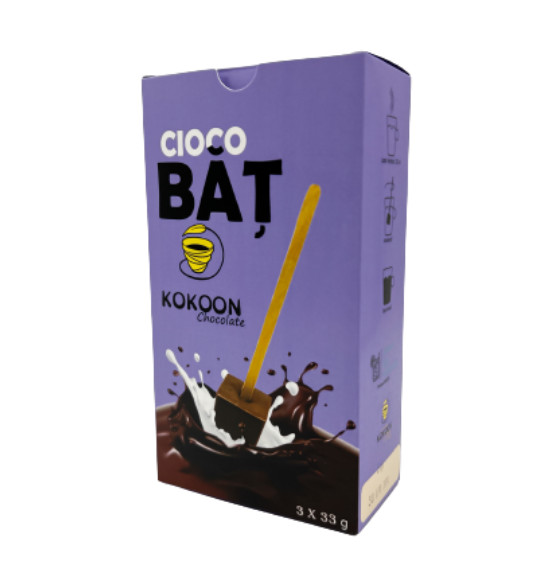Cutie cu ciocolata pe bat (3x33g)