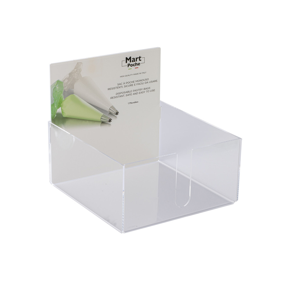 Suport display pentru pungi de cofetarie, capacitate 18 buc, 250x250x230 mm, ESPOP40 MARTE