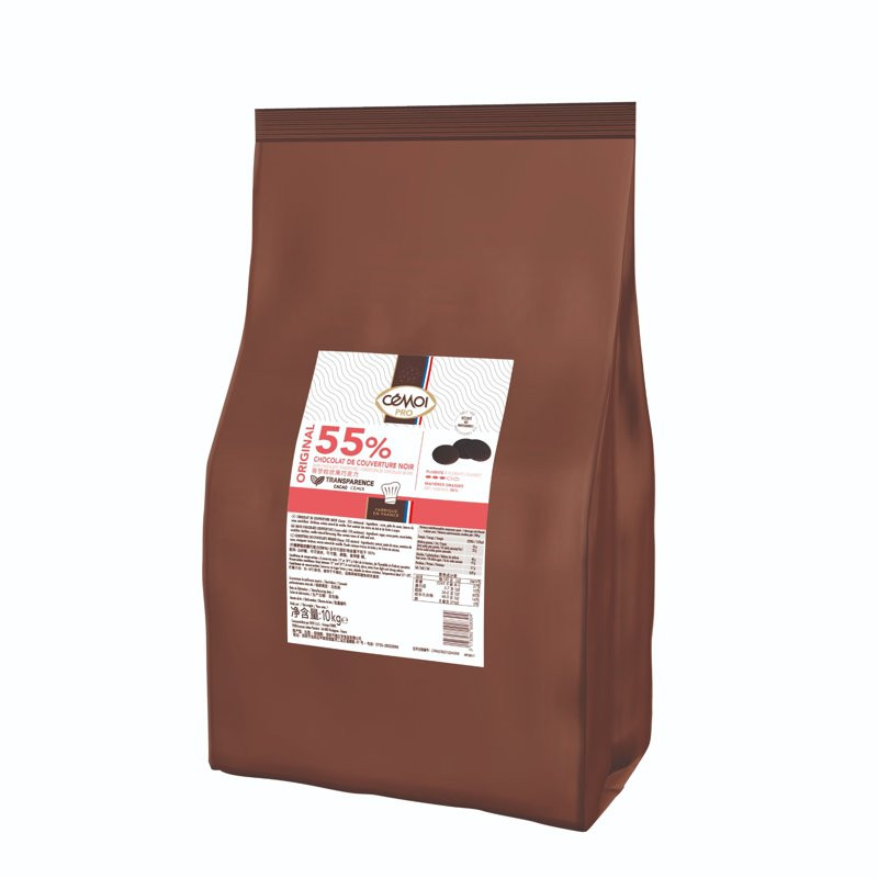 Ciocolata neagra 55% Original 10kg 17401 CEMOI