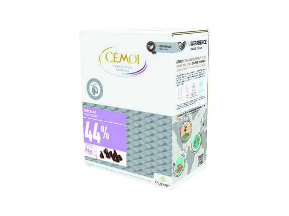 Ciocolata neagra termostabila picaturi 44% 6kg 18151 CEMOI