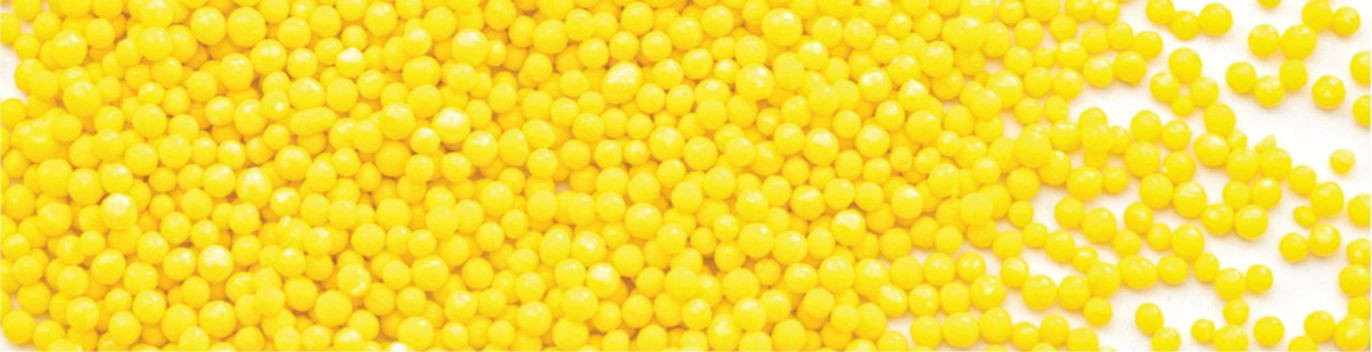 Perle din zahar galbene 3 mm 5kg  70135 UKR