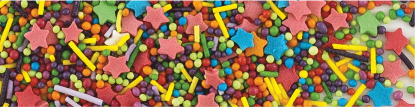 Decoratiuni din zahar mix: stelute/perlute/bastonase 5 kg 70345 UKR