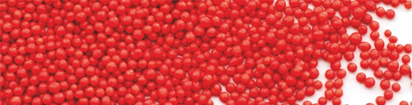 Perle din zahar rosii 3 mm 5kg 70141 UKR