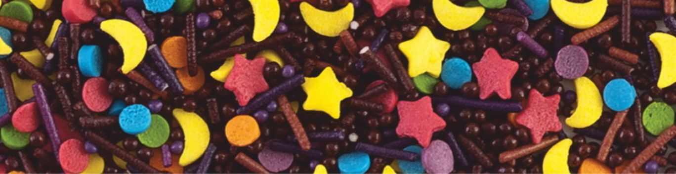 Decoratiuni din zahar mix: stelute/luna/bastonase/perlute 5kg 70331 UKR