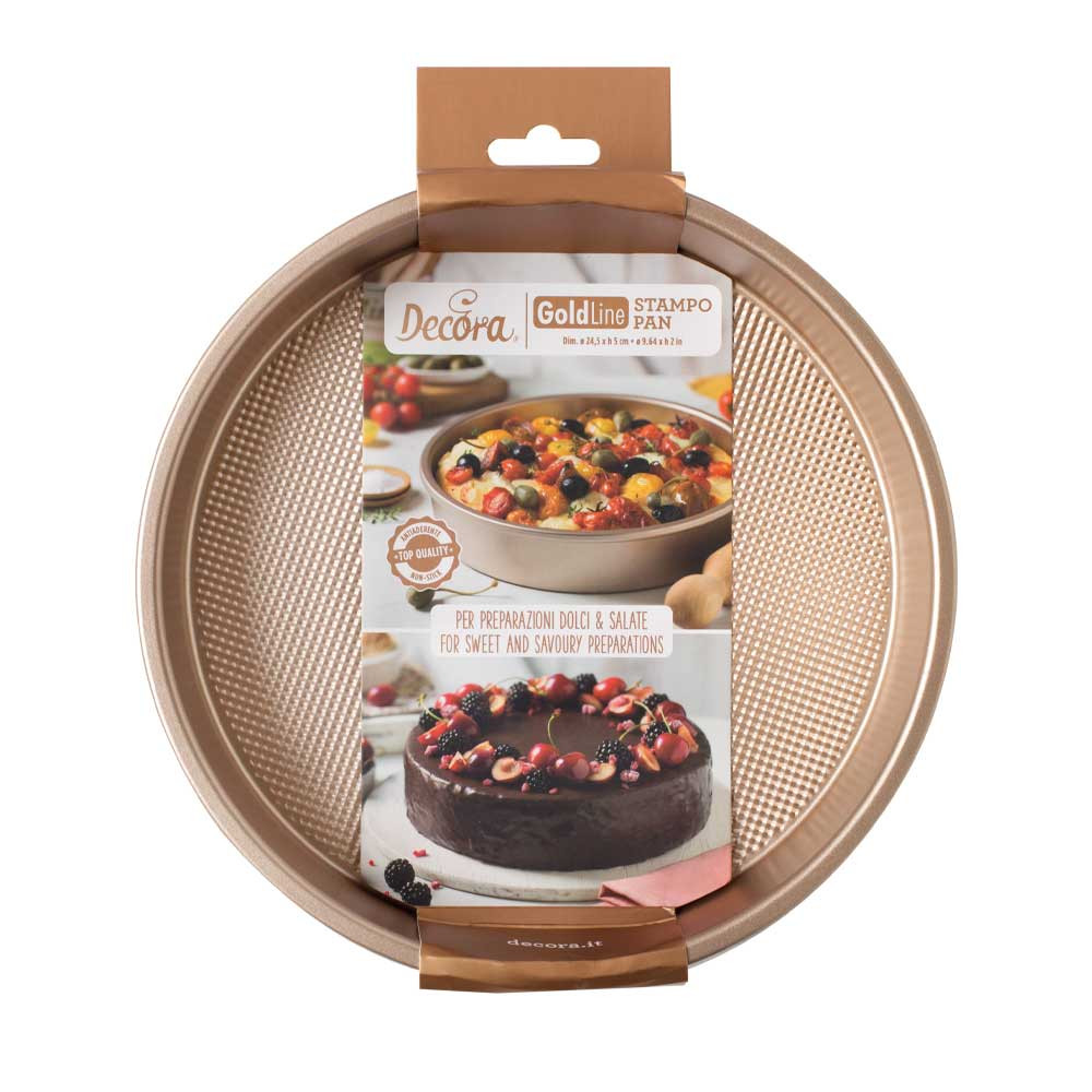 Forma de copt aurie nonstick rotunda D24,5cm x H5,08cm 0070100