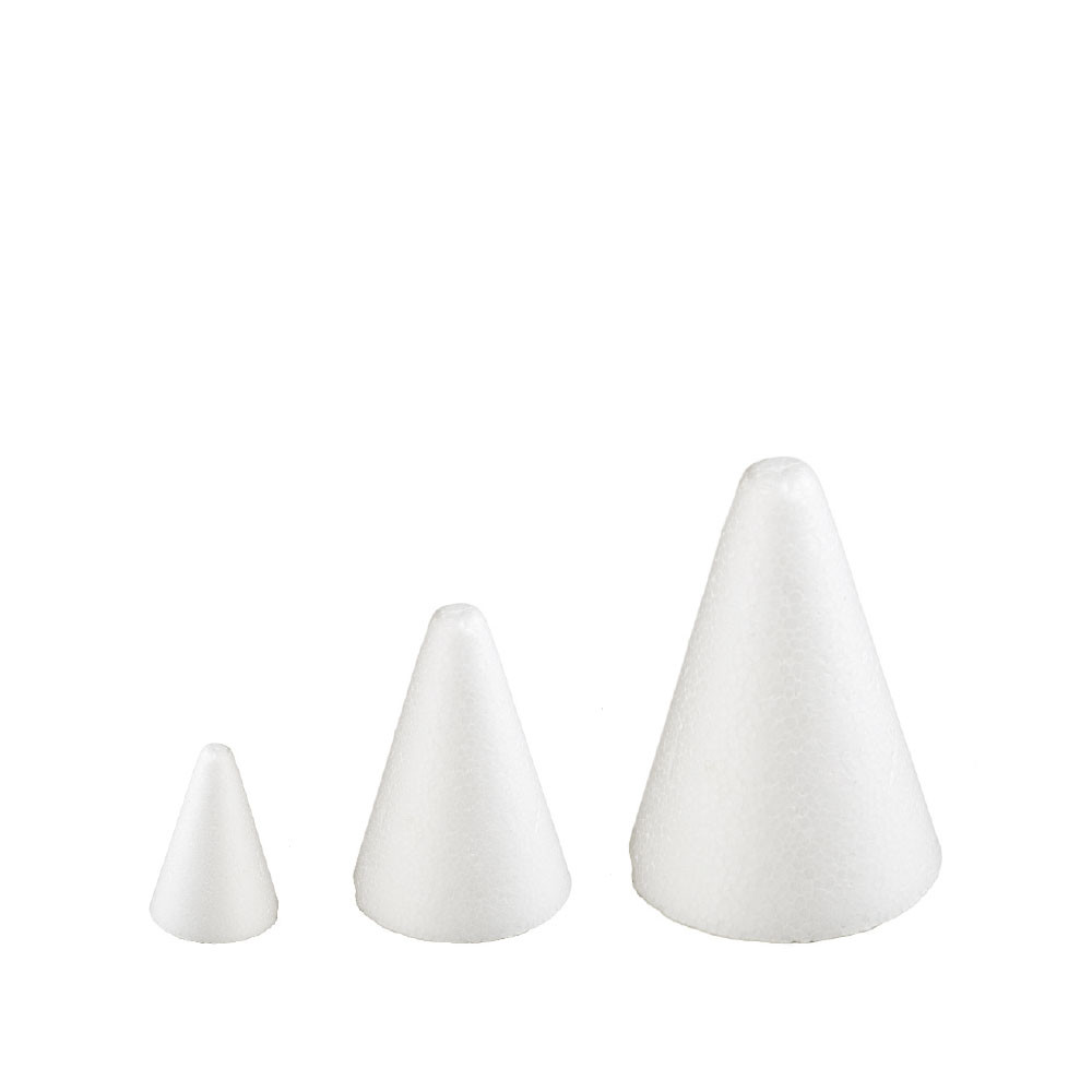 Macheta Con din Polistiren Ø 4 x H 6 cm, set 5 buc. 0181218 DER
