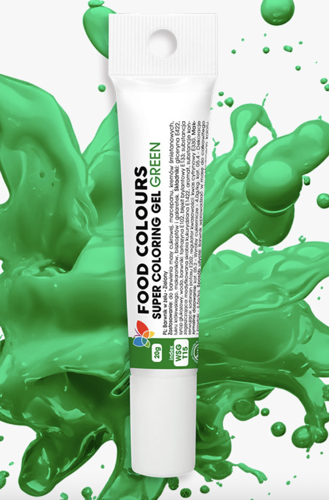 Colorant alimentar in gel verde, 20g WSG-T15 21 Food colours