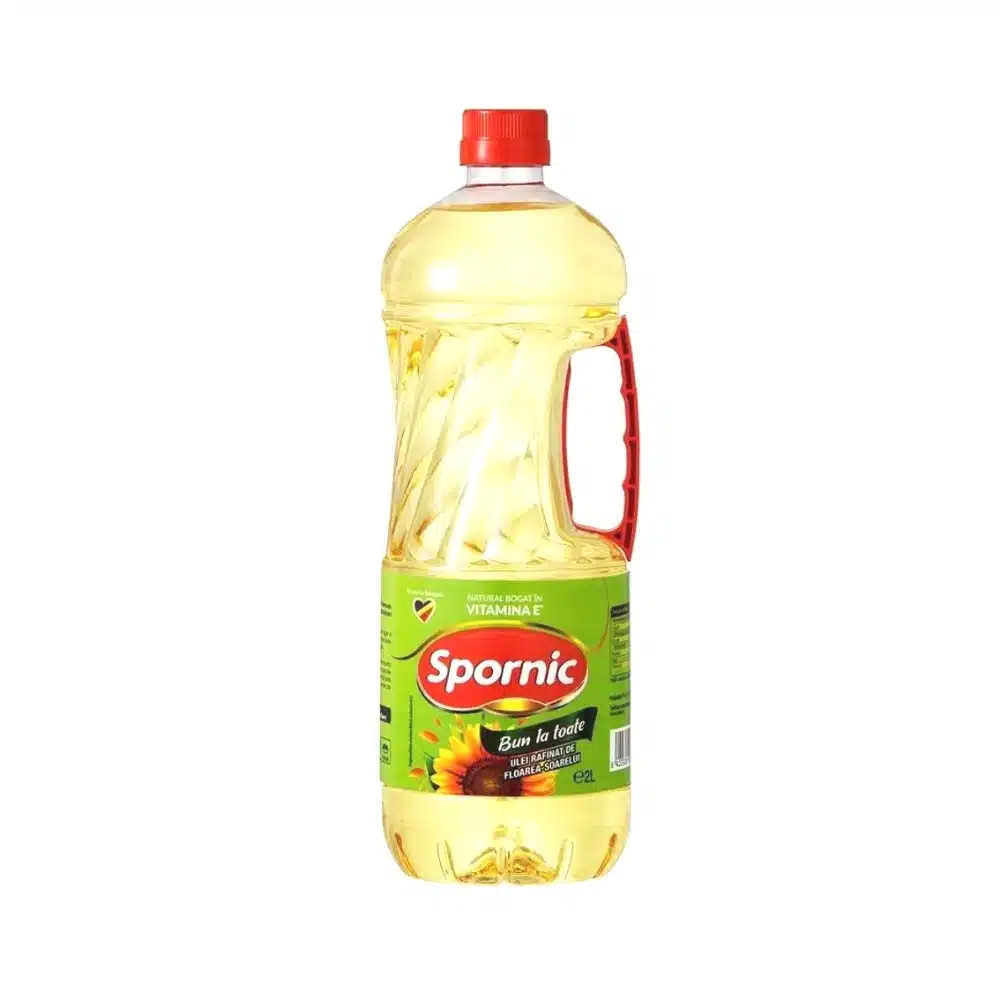 Ulei rafinat de floarea-soarelui Spornic Bun la Toate 2L Prutul