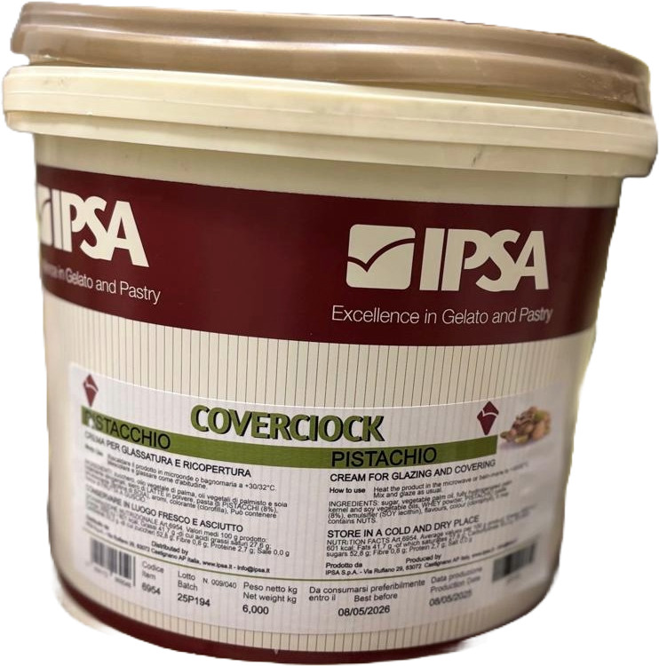 Crema ciocolata cu fistic COVERCIOCK PISTACHIO, 6kg, 6954 Ipsa