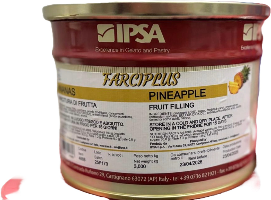 Umplutura cu bucati de ananas70% FARCIPLUS, 3kg, 4888 Ipsa