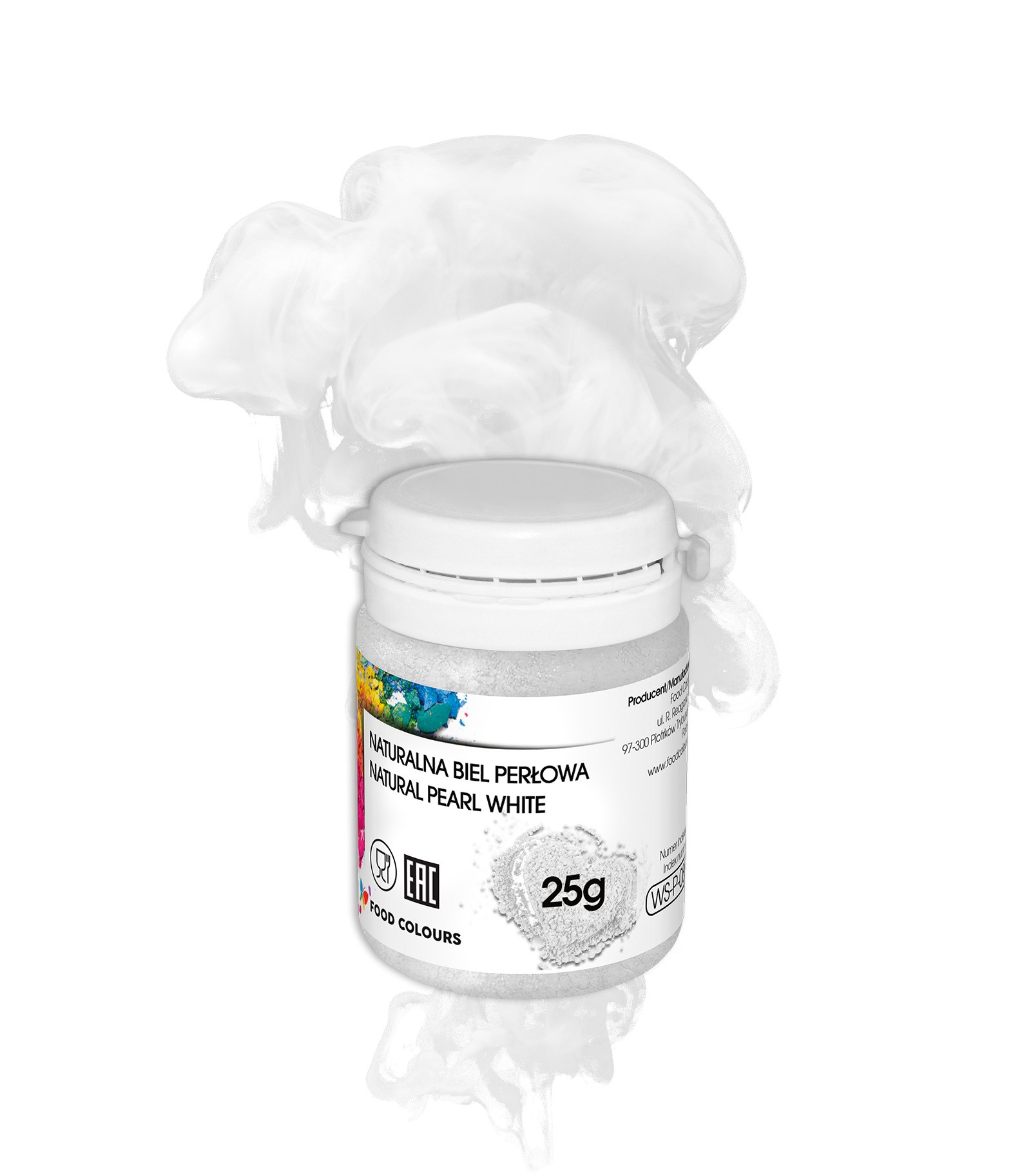 Colorant alimentar alb perlat, 25g WS-P-088 Food colours