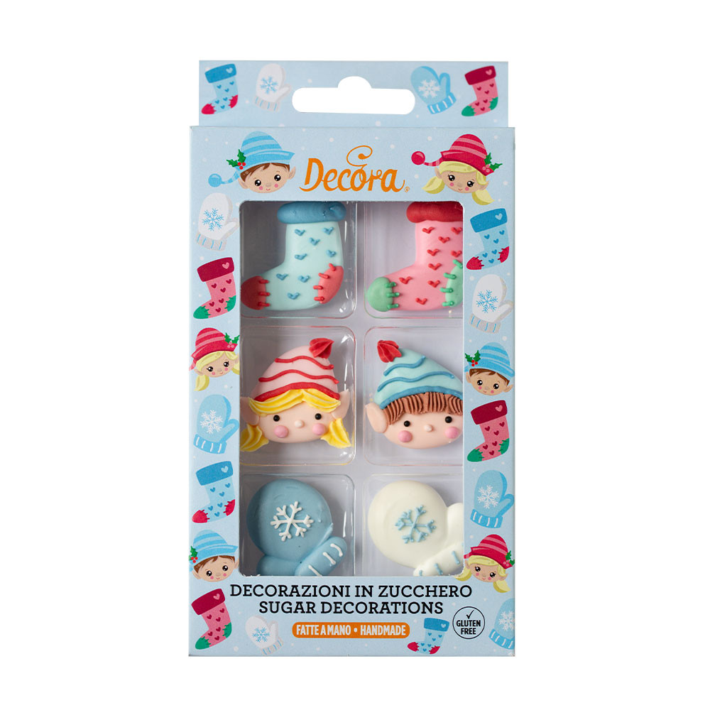 Decoratiuni din zahar Spiridusi, set 6 buc. 0500442 Decora