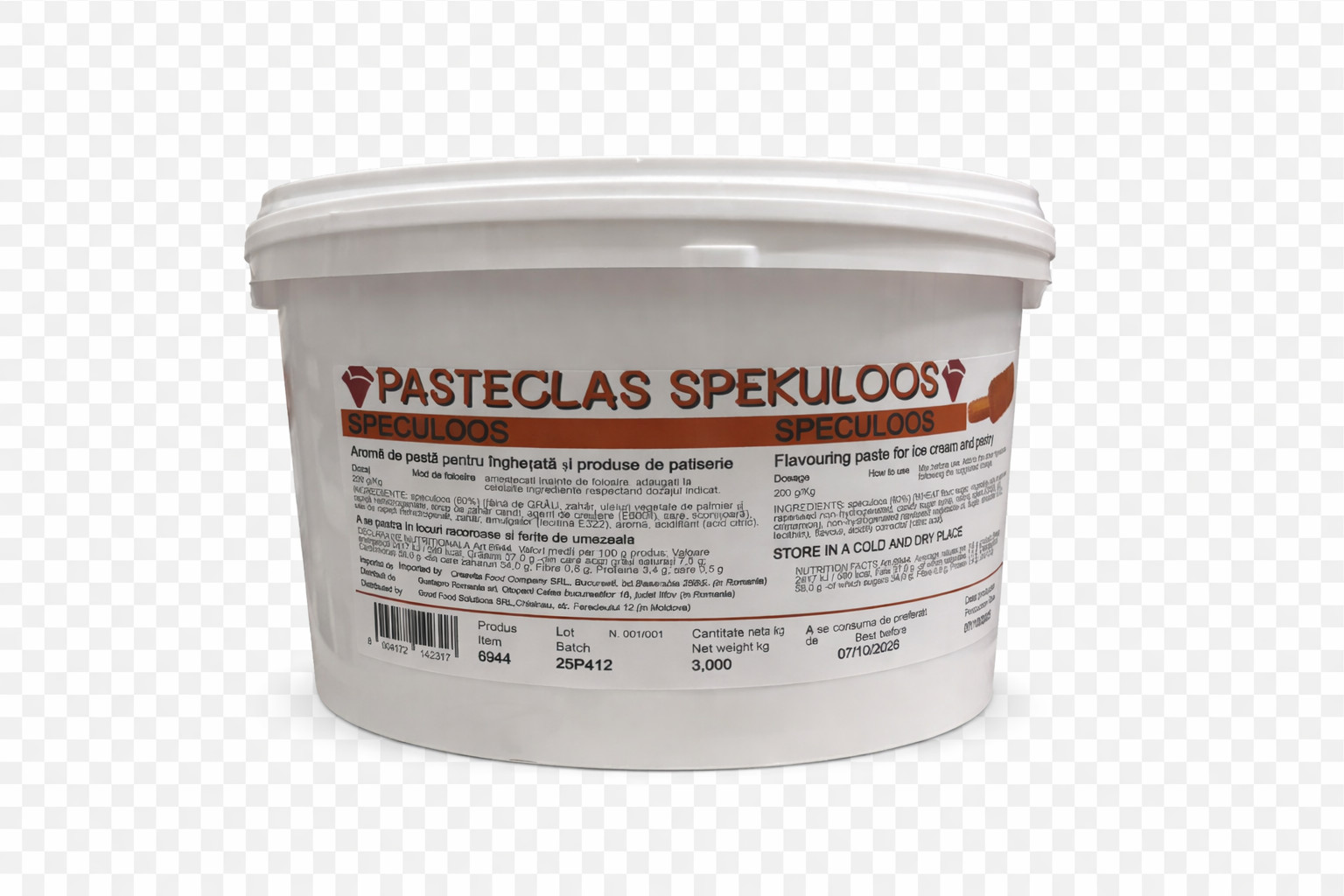 Crema pasta concentrata SPEKULOOS, 3kg 6944 Ipsa